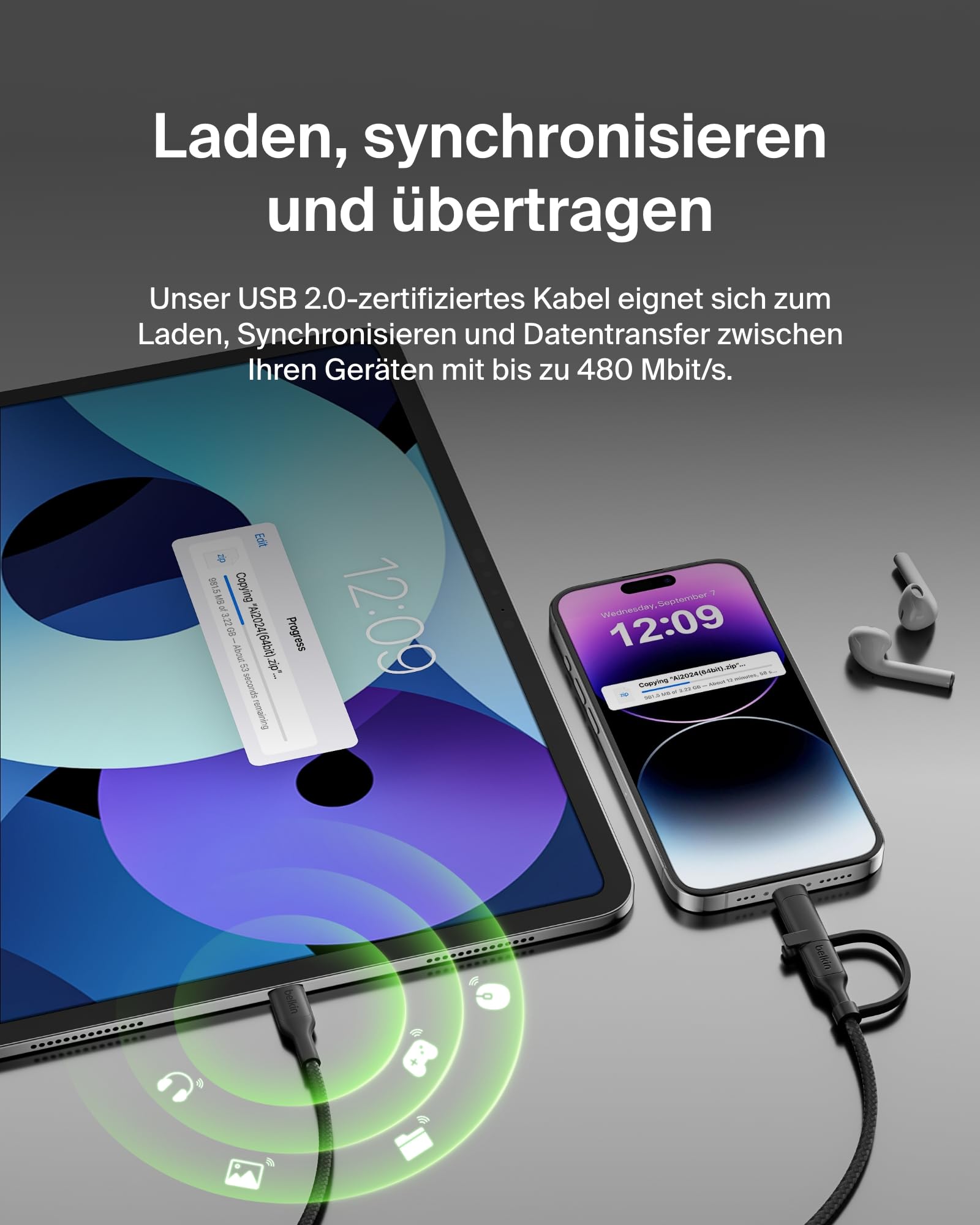 belkin-boostcharge-pro-2-in-1-usb-c-lightning-kabel-60w image 7