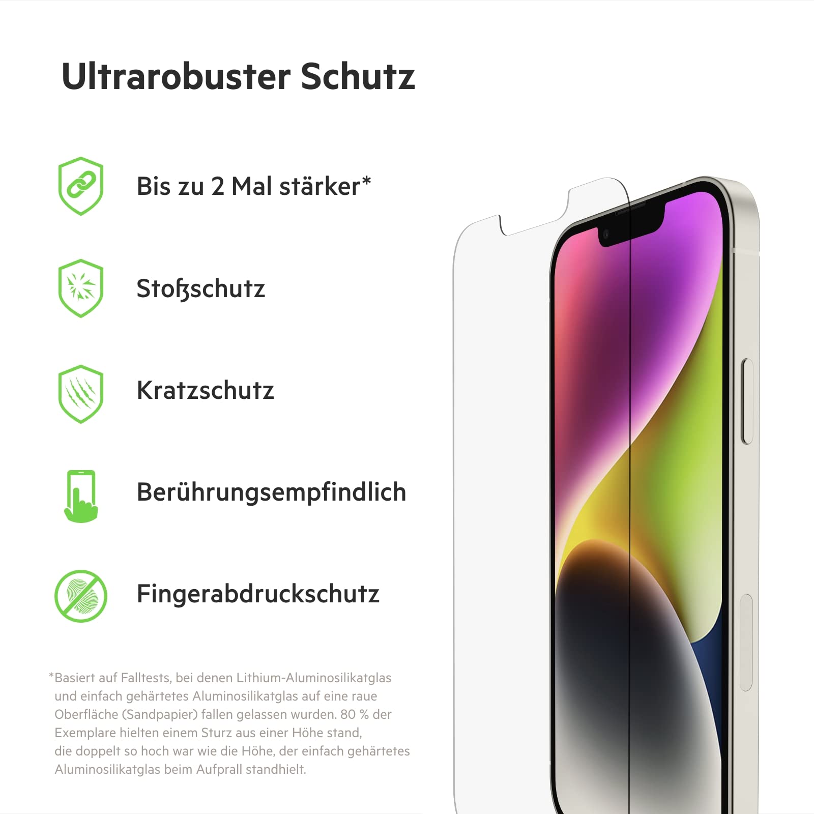 belkin-ultraglass-displayschutz-9h-0-29-mm-f-r-iphone-17e-16e-14-13-13-pro image 2