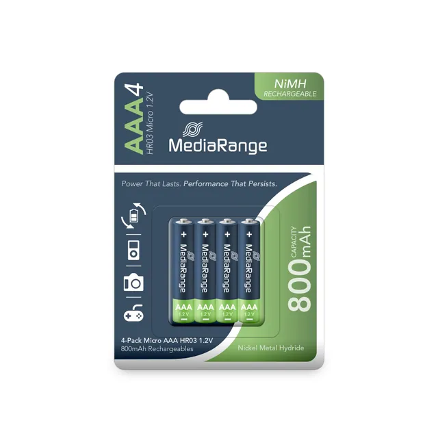 mediarange-nimh-akkus-micro-aaa-hr03-1-2v-800mah-4er-pack image 1