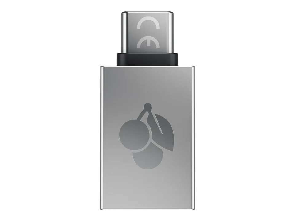 cherry-usb-a-auf-usb-c-adapter-silber-aluminium-5-gbit-s image 1
