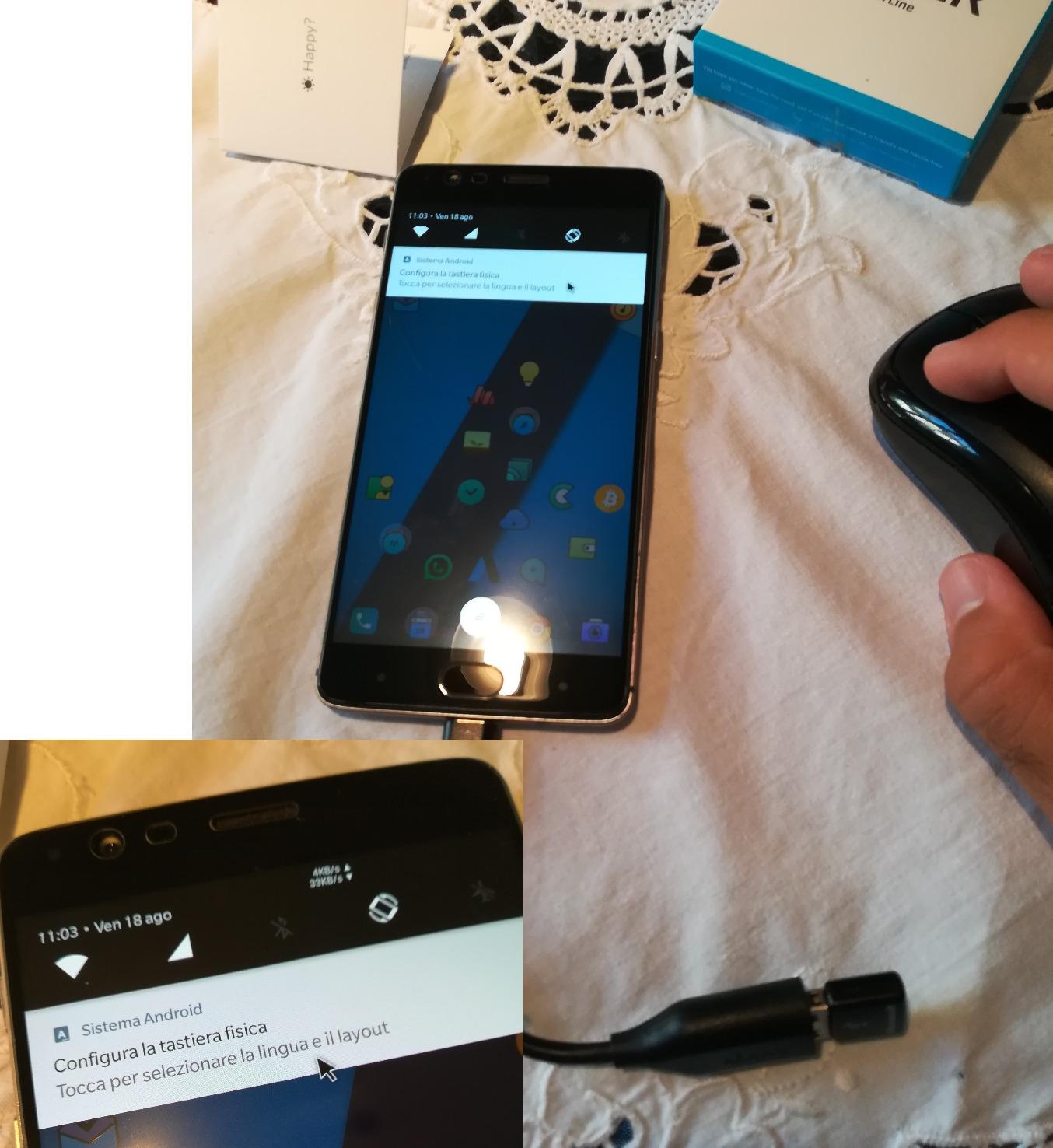 An meinem Handy zickig
