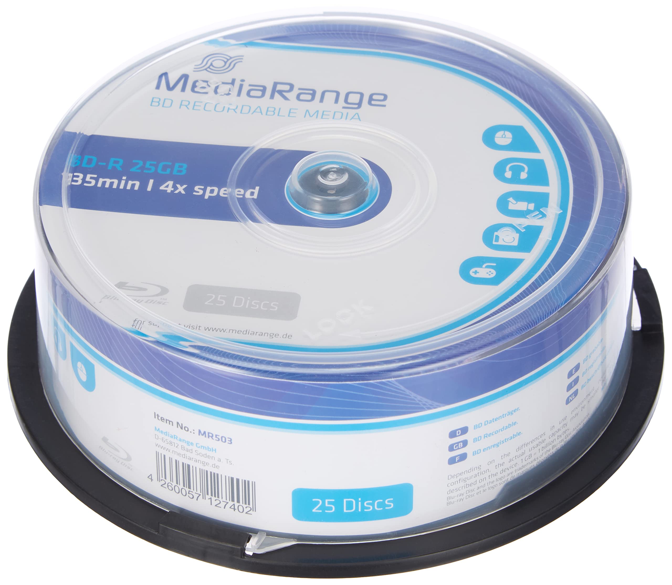 mediarange-bd-r-25-gb-4x-inkjet-bedruckbar-10er-cakebox image 5