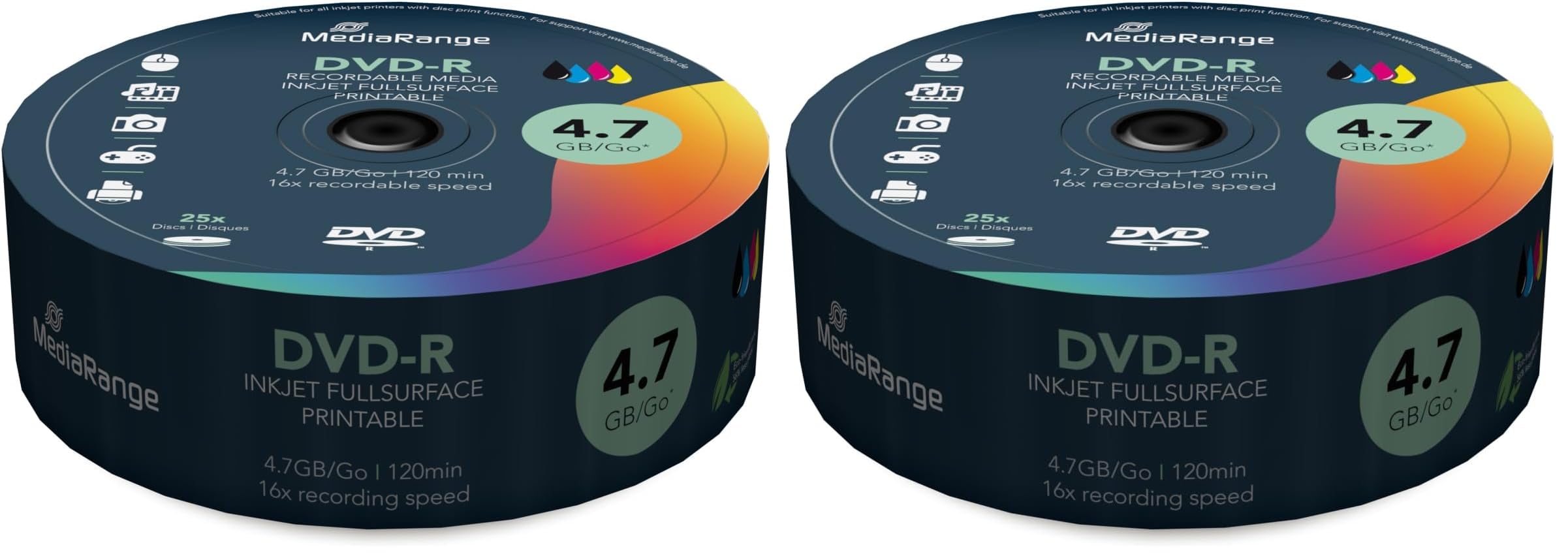 mediarange-dvd-r-4-7gb-120min-25er-pack-16x-inkjet-bedruckbar image 4