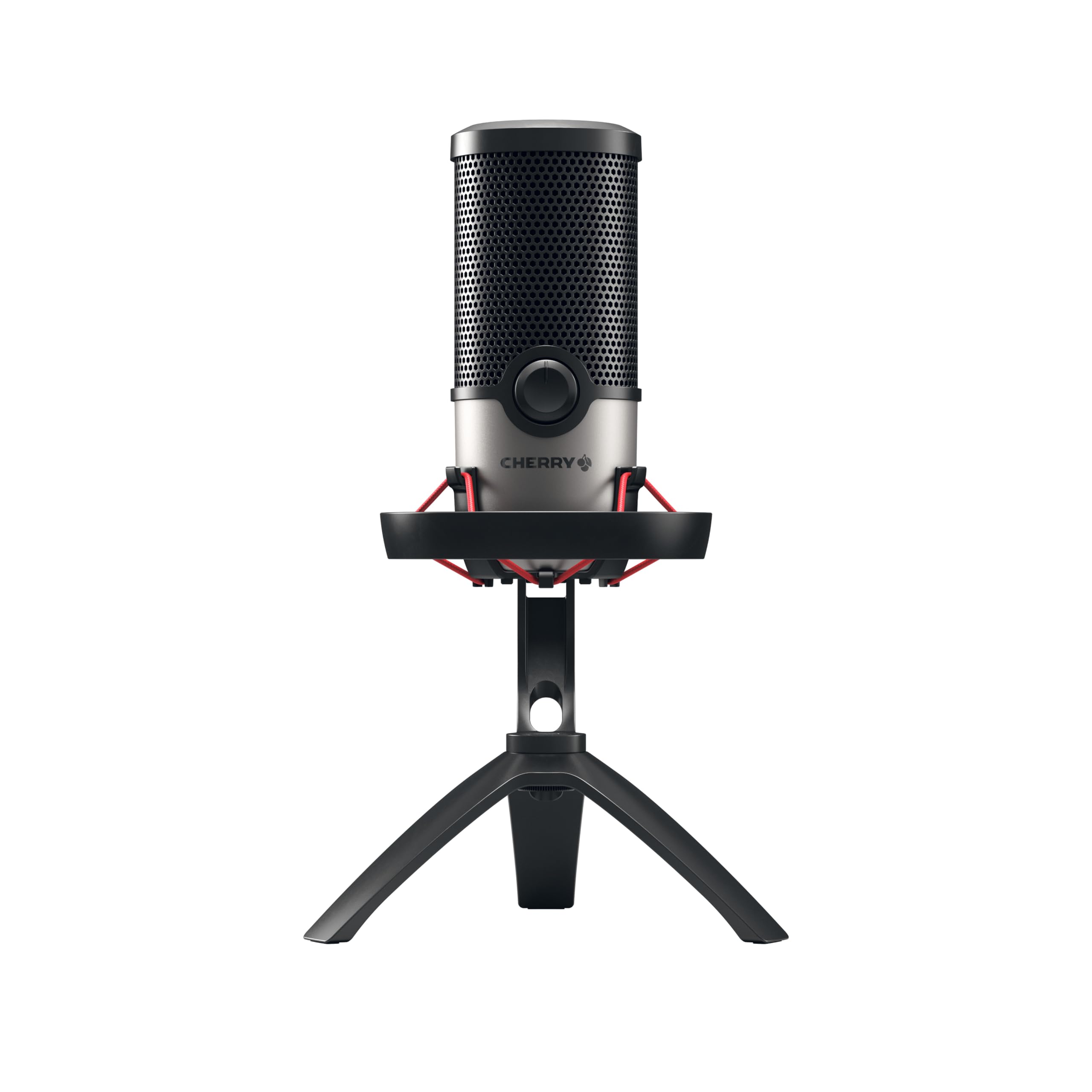 cherry-um-6-0-advanced-usb-mikrofon-f-r-streaming-und-podcast-schwarz-silber image 1