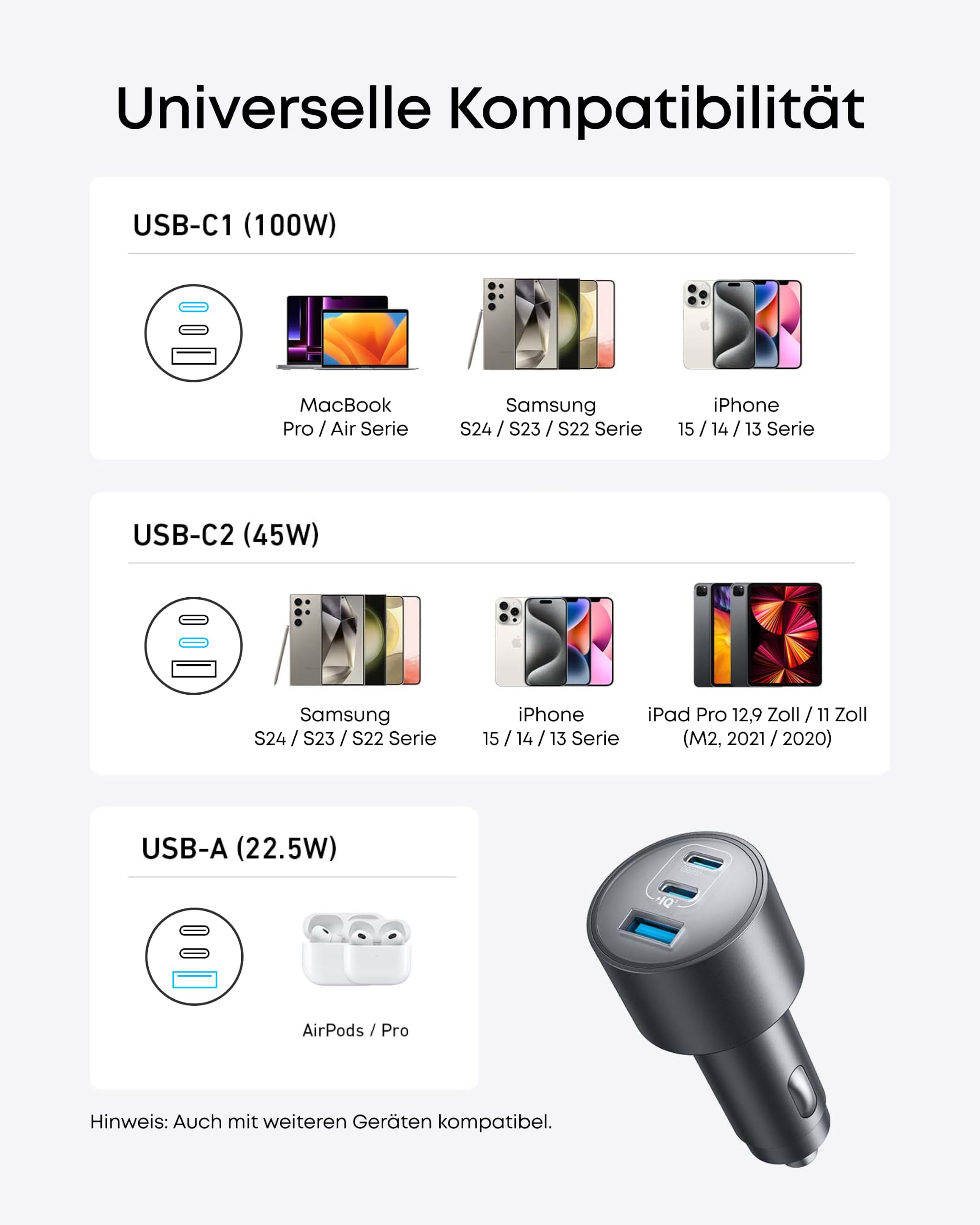 anker-167-5w-3-port-usb-c-kfz-ladeger-t-auto-ladeger-t image 7