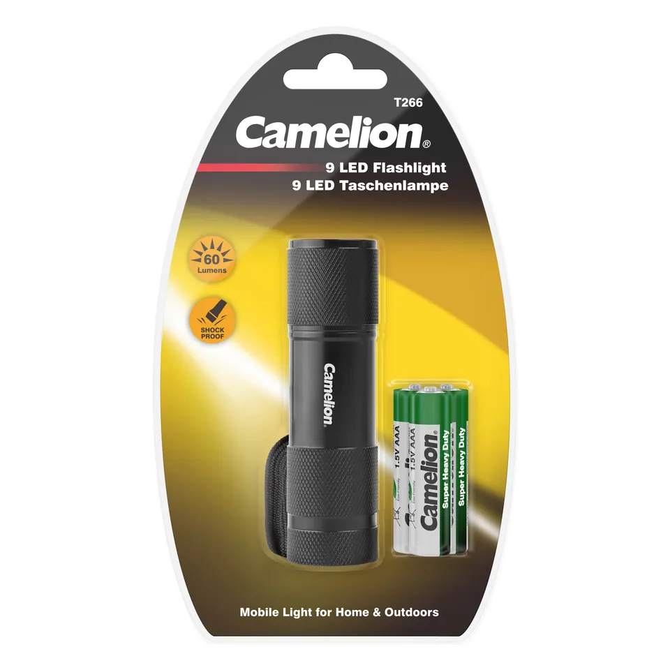 camelion-t266-db-blk-9-led-taschenlampe-schwarz-3 image 1