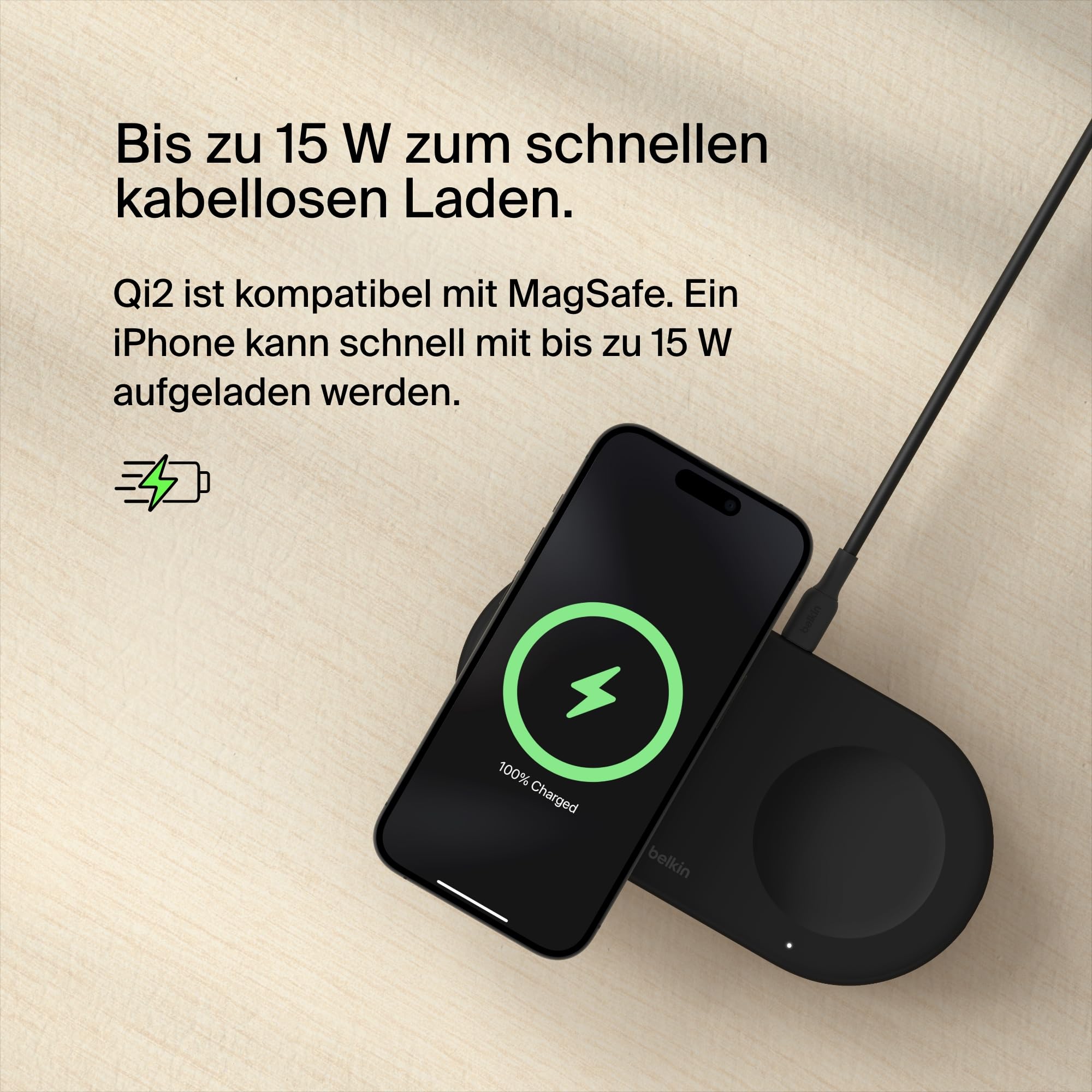 belkin-boostcharge-pro-2-in-1-qi2-ladestation-15w-schwarz image 4