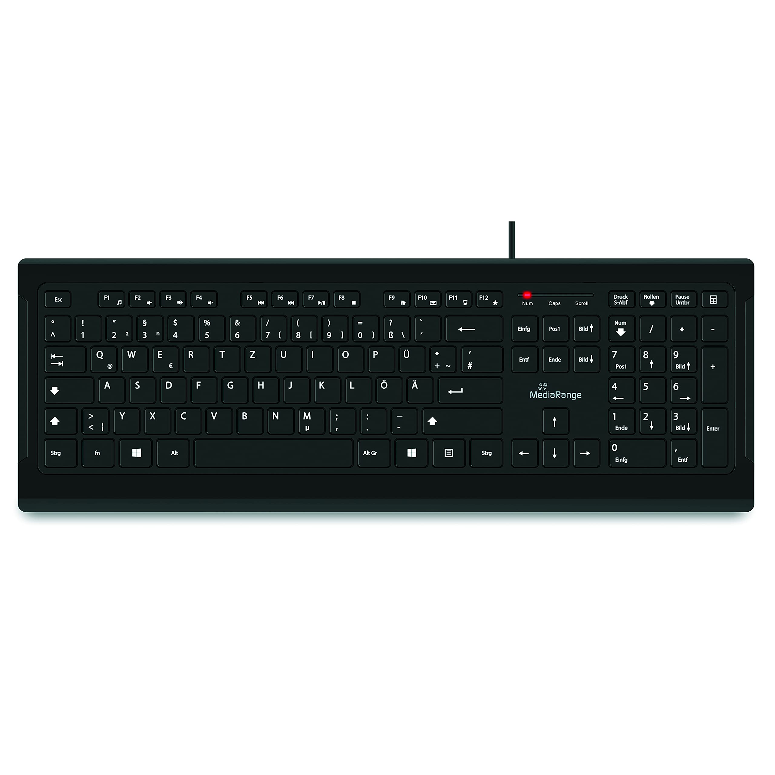 mediarange-professional-line-tastatur-kabel-qwertz-de-vollformat-schwarz image 5