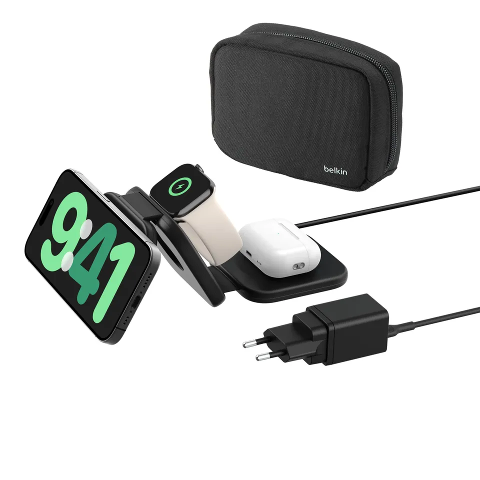 belkin-boostcharge-pro-qi2-3-in-1-ladestation-15w-faltbar-schwarz image 1