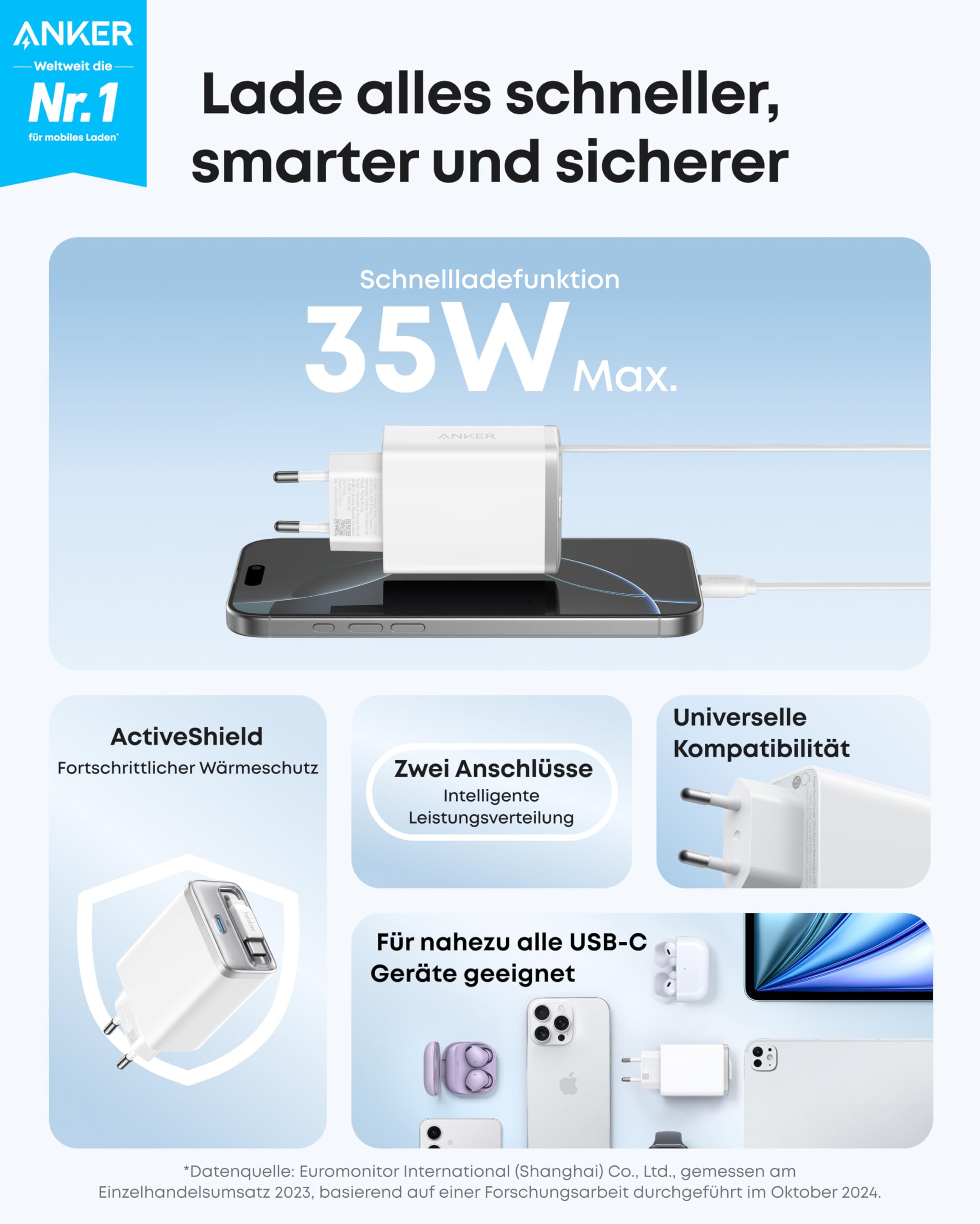 anker-nano-usb-c-ladeger-t-35w-mit-ausziehbarem-instacord-kabel-70cm-2-ports image 2