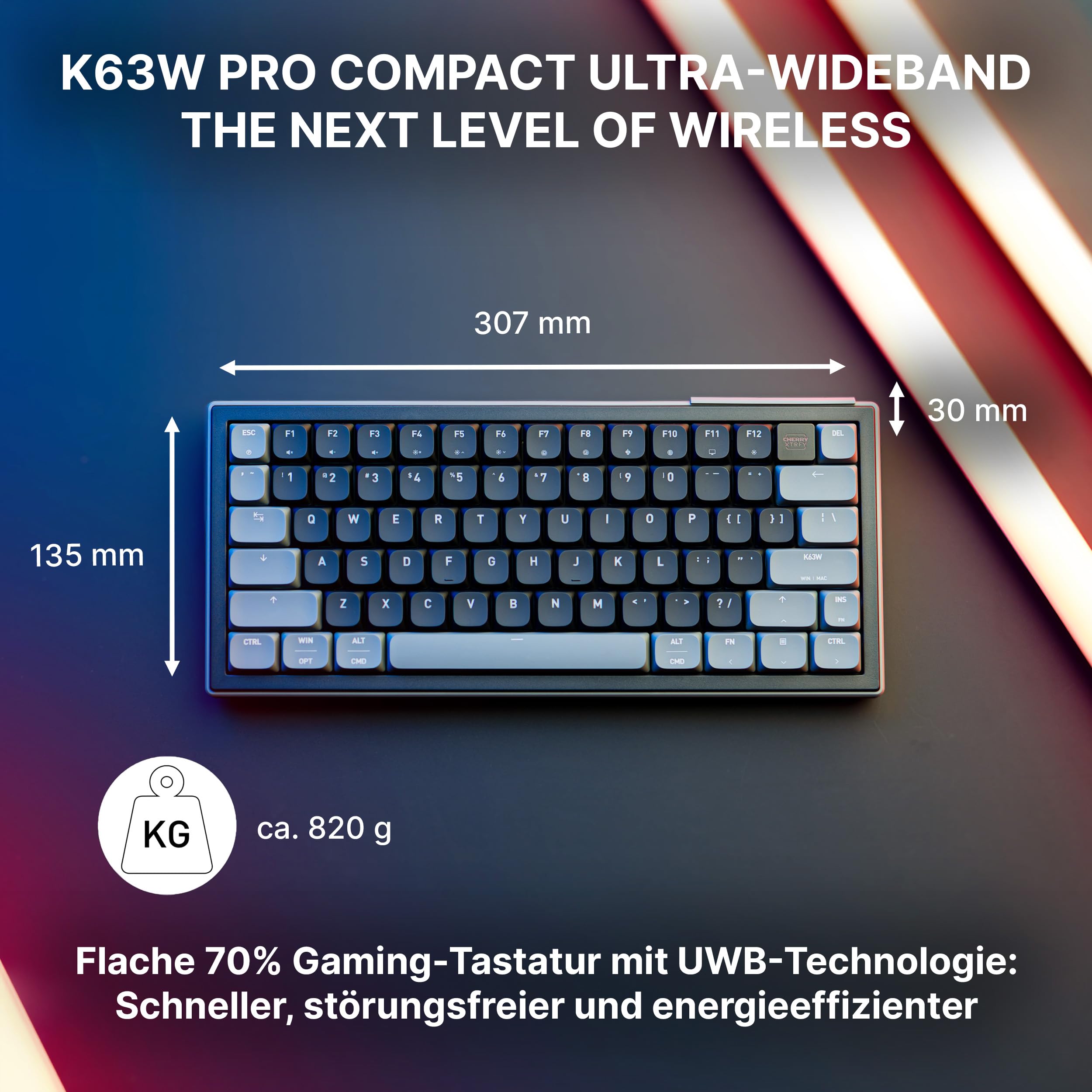 cherry-k63w-pro-compact-ultra-wideband-gaming-tastatur-de-qwertz-schwarz image 2