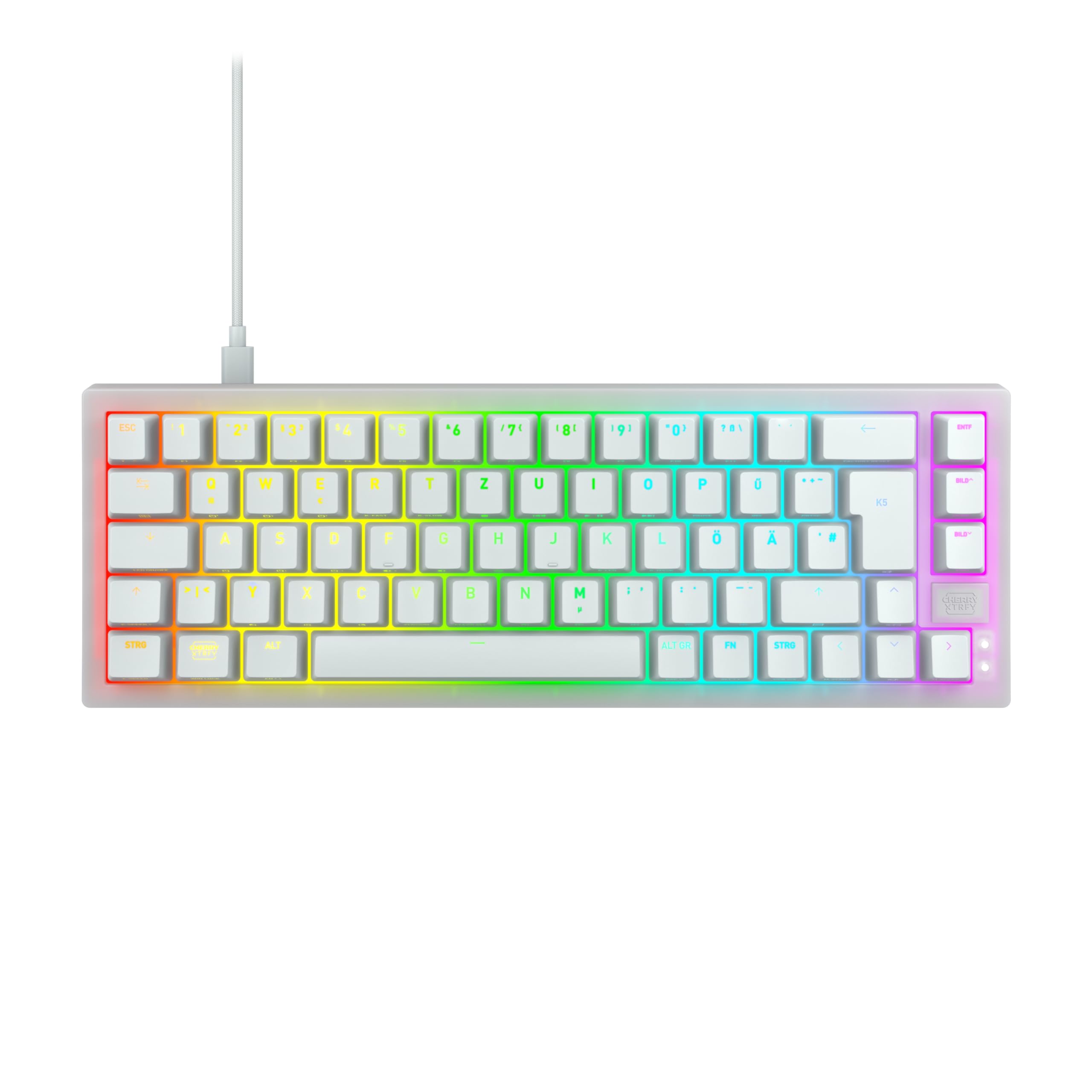 cherry-xtrfy-k5v2-compact-65-gaming-tastatur-qwertz-mx2a-red-schwarz image 7