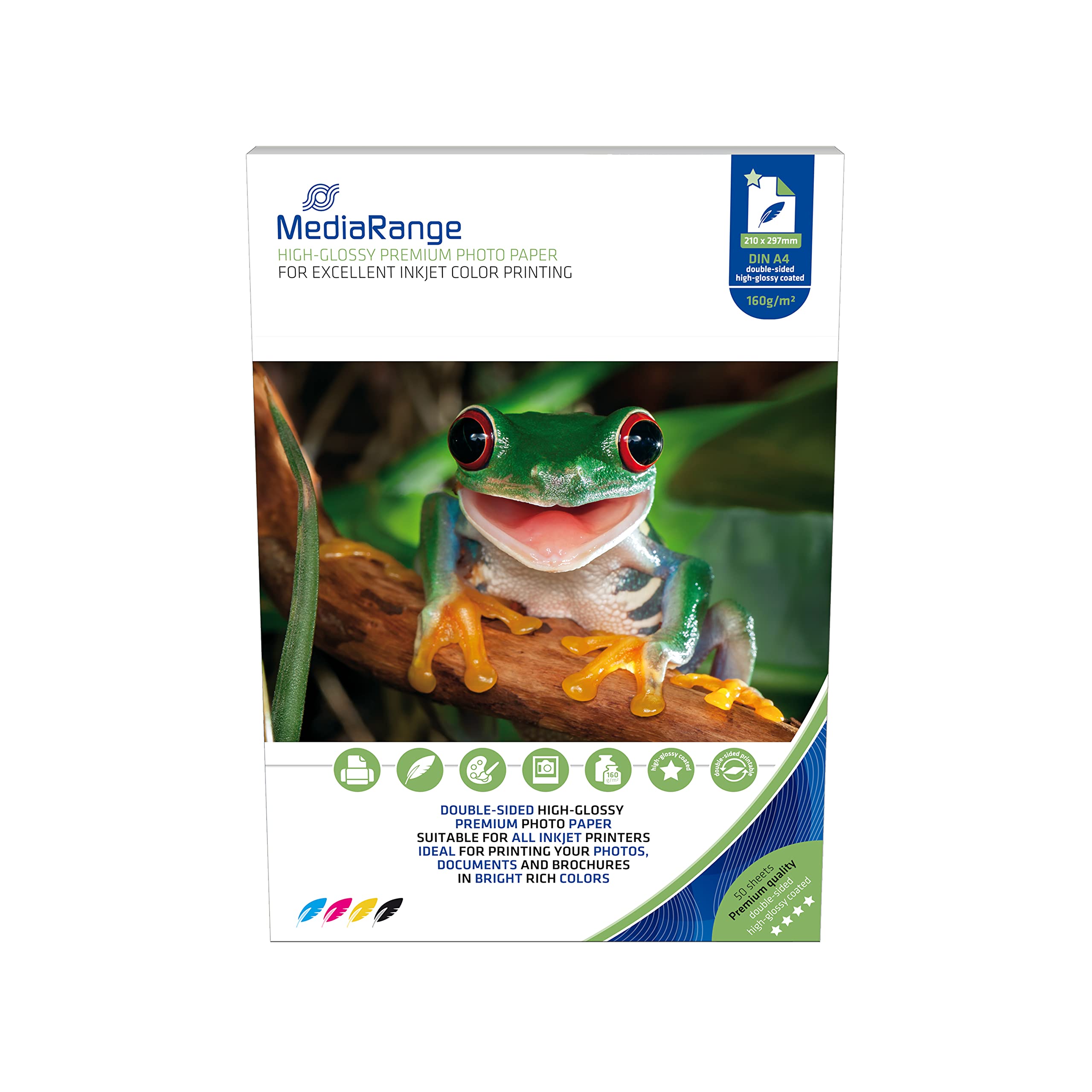 mediarange-hochglanz-fotopapier-a4-220g-m-100-blatt-inkjet image 5