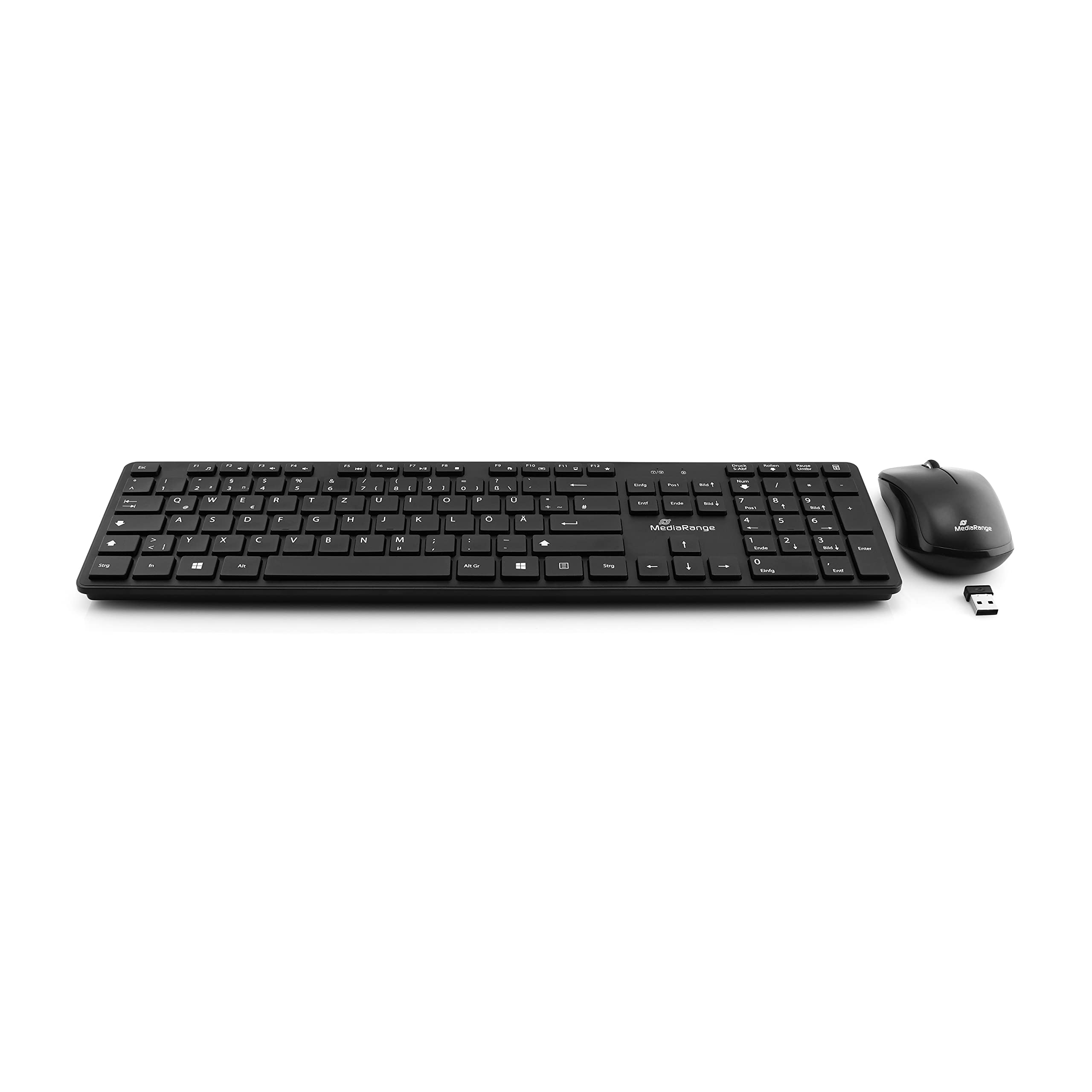 mediarange-tastatur-maus-set-funk-qwertz-de-1200-dpi-schwarz image 1