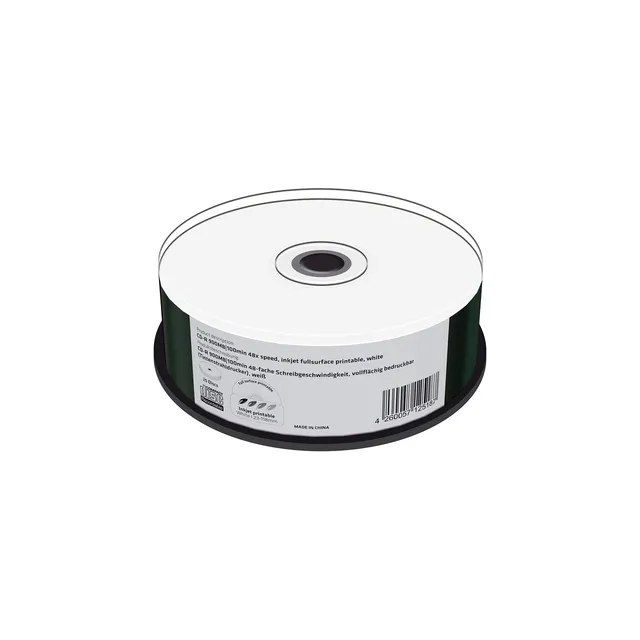 mediarange-cd-r-900mb-100-min-25er-pack-48x-inkjet-bedruckbar image 1