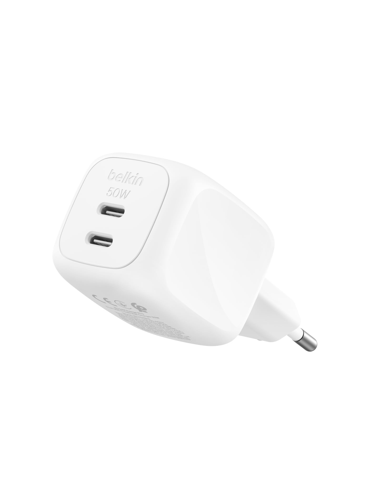 belkin-usb-c-gan-ladeger-t-50w-2-port-mit-pd-3-1-wei image 1