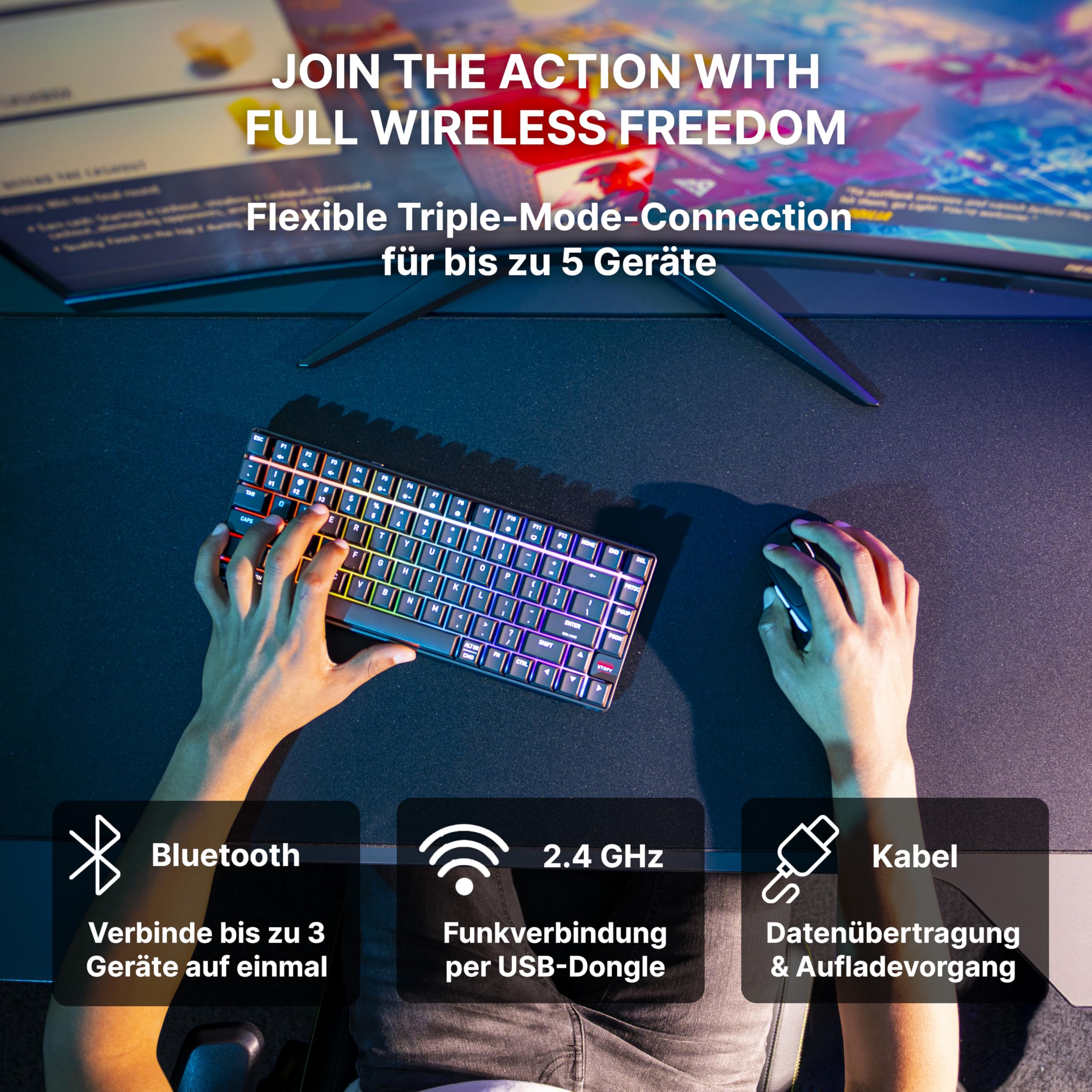 cherry-k33-compact-wireless-gaming-tastatur-qwertz-schwarz-75 image 4