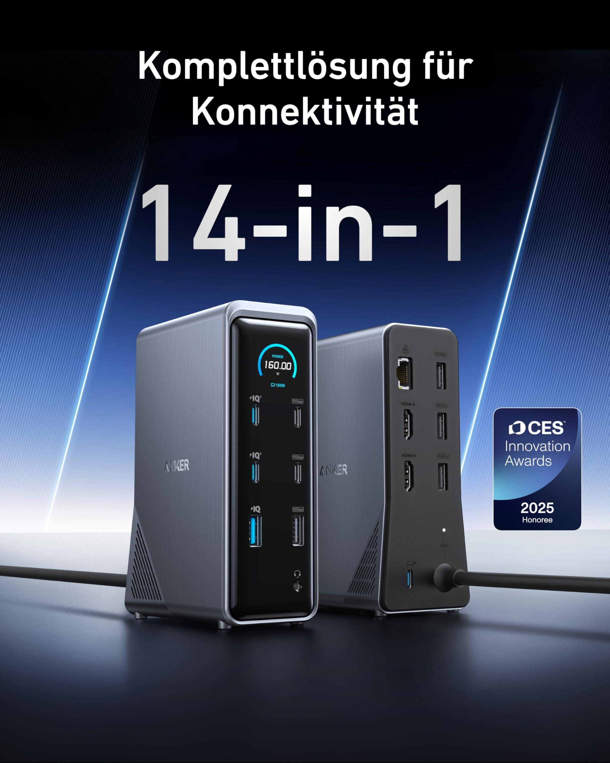 anker-prime-dockingstation-14-port-160w-dual-4k-display image 2