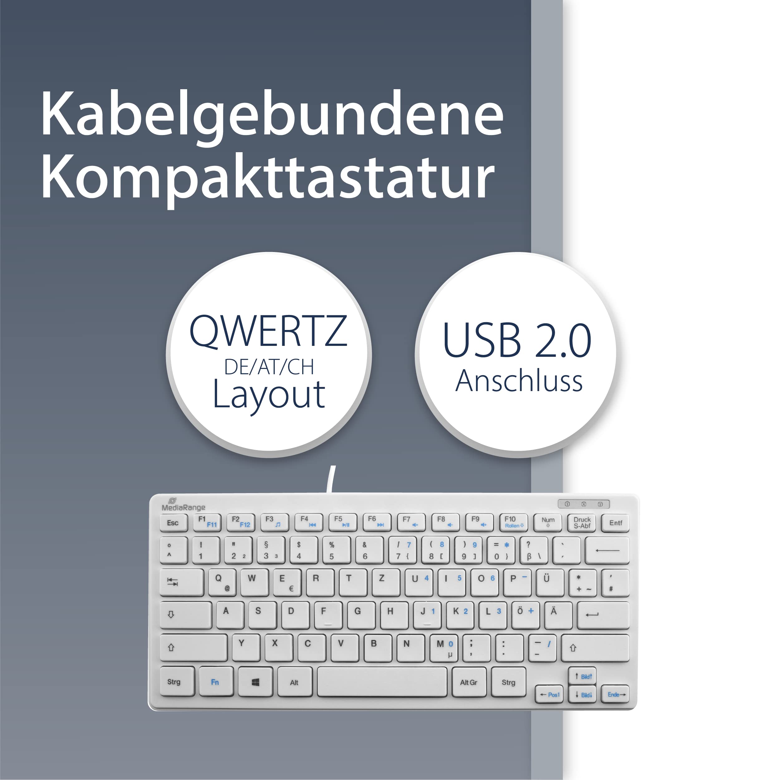 mediarange-kabelgebundene-tastatur-qwertz-de-at-kompakt-wei image 2