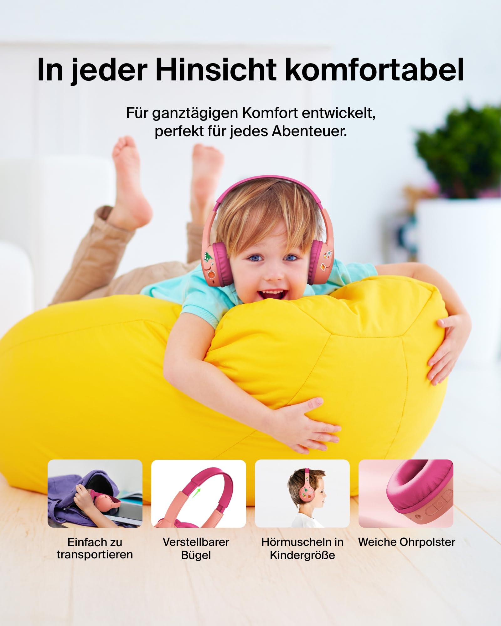 belkin-soundform-mini-kinderkopfh-rer-bluetooth-rosa-30h image 7