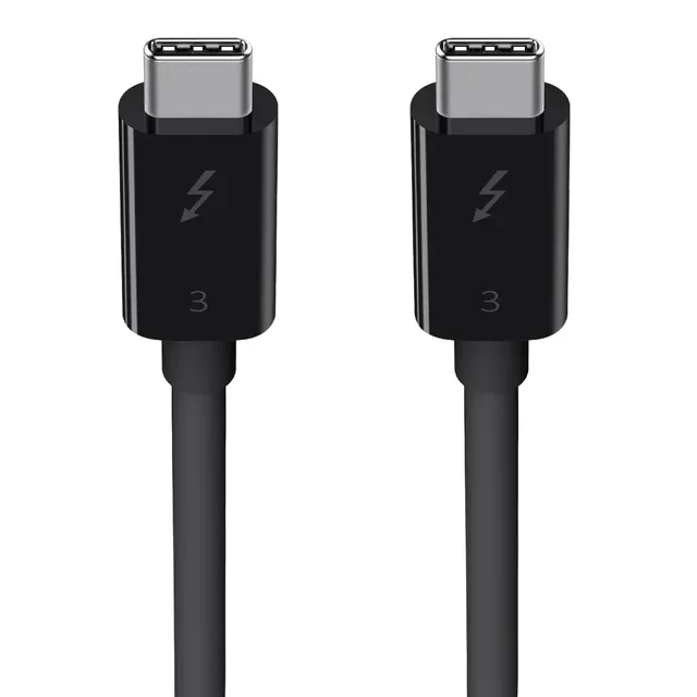 belkin-thunderbolt-3-usb-c-kabel-0-8m-40-gbit-s-5k-100w-schwarz image 1