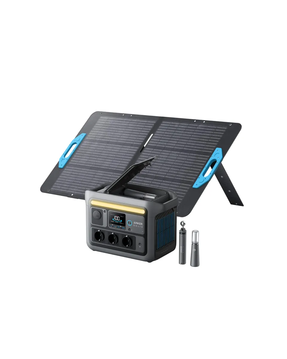 anker-solix-c800-plus-powerstation-768wh-1200w-100w-solarpanel-camping-set image 1