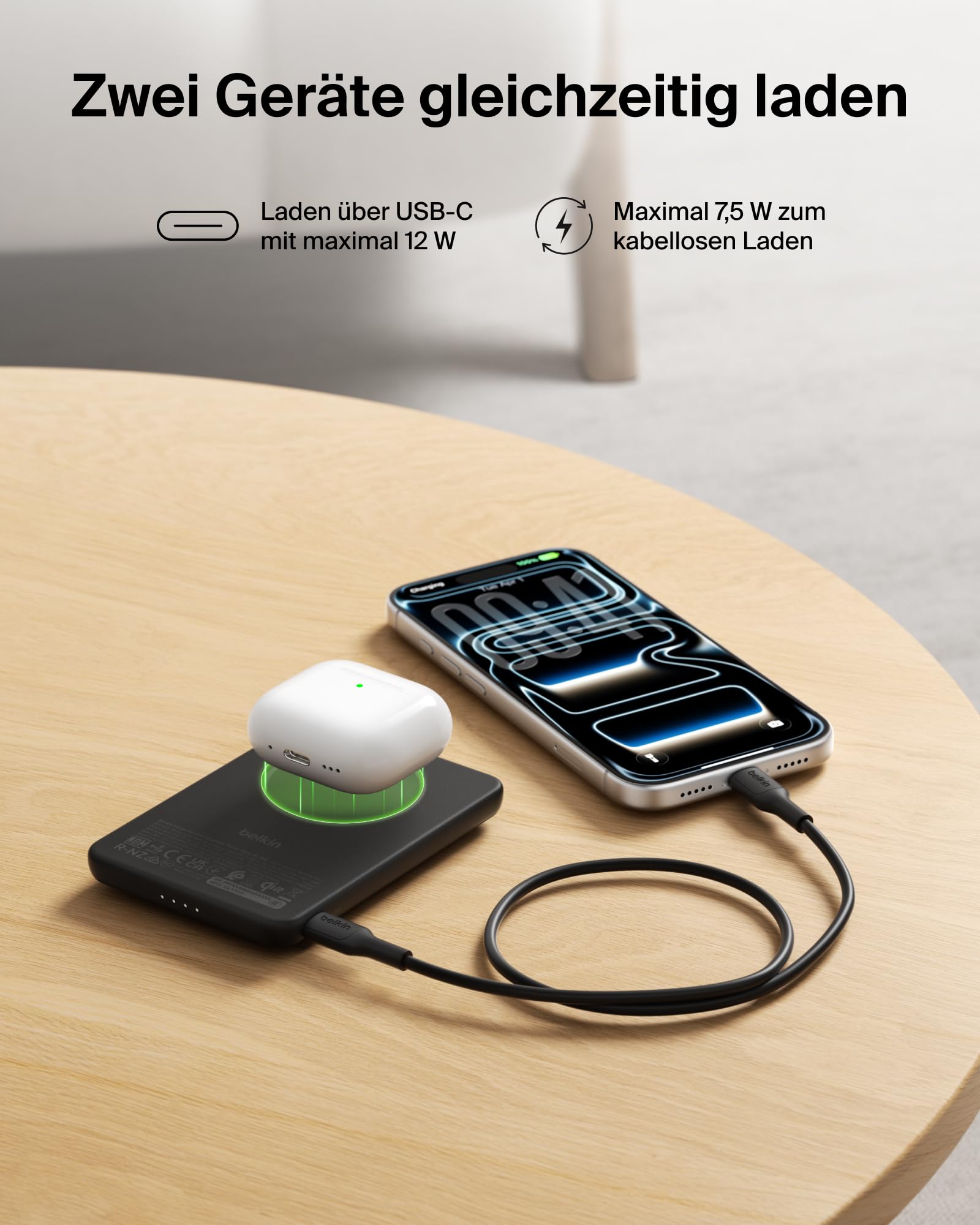 belkin-boostcharge-power-bank-5000mah-magnetisch-qi2-15w-schwarz image 8
