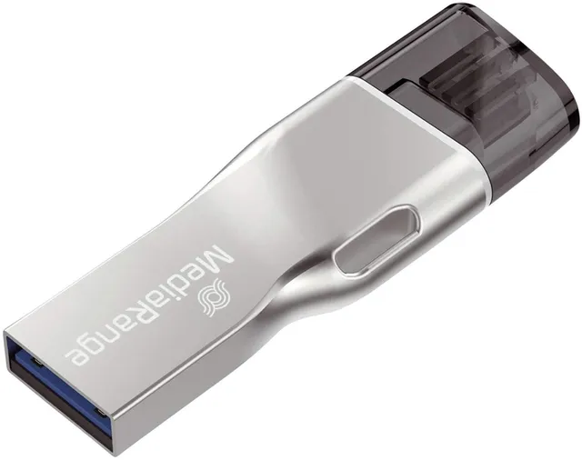 mediarange-combo-flash-laufwerk-32gb-usb-3-0-lightning image 1