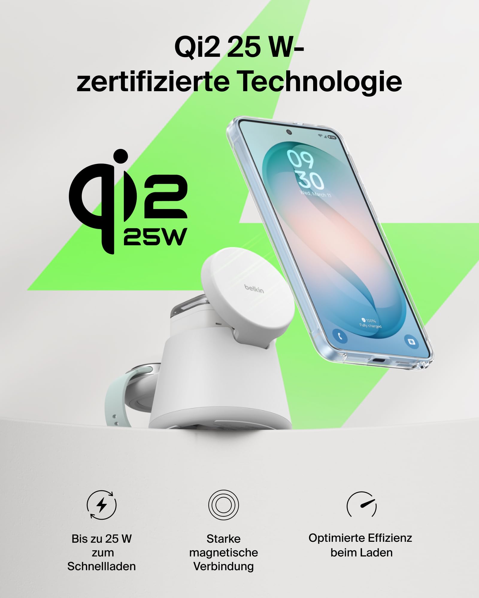 belkin-ultracharge-3-in-1-qi2-ladestation-25w-wei-mit-45w-netzteil image 7