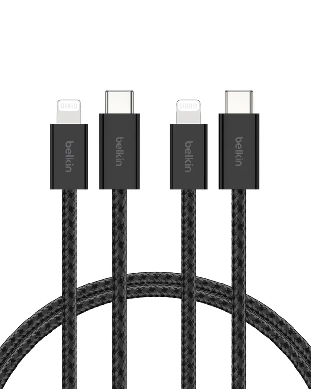 belkin-boostcharge-geflochtenes-usb-c-auf-lightning-kabel-1-5-m-2er-pack-schwarz image 1