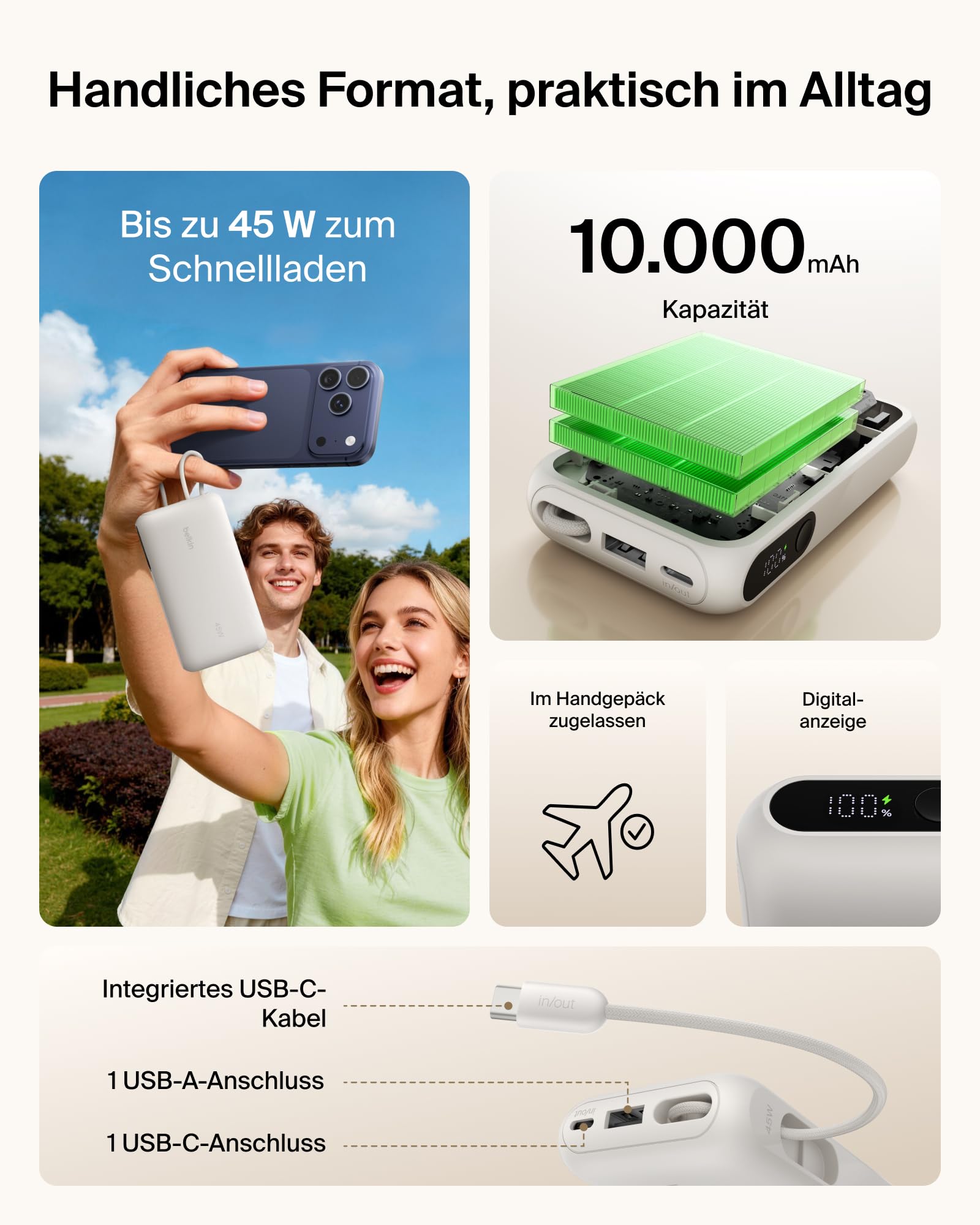 belkin-ultracharge-10000mah-powerbank-45w-mit-integriertem-usb-c-kabel-und-displ-2 image 2