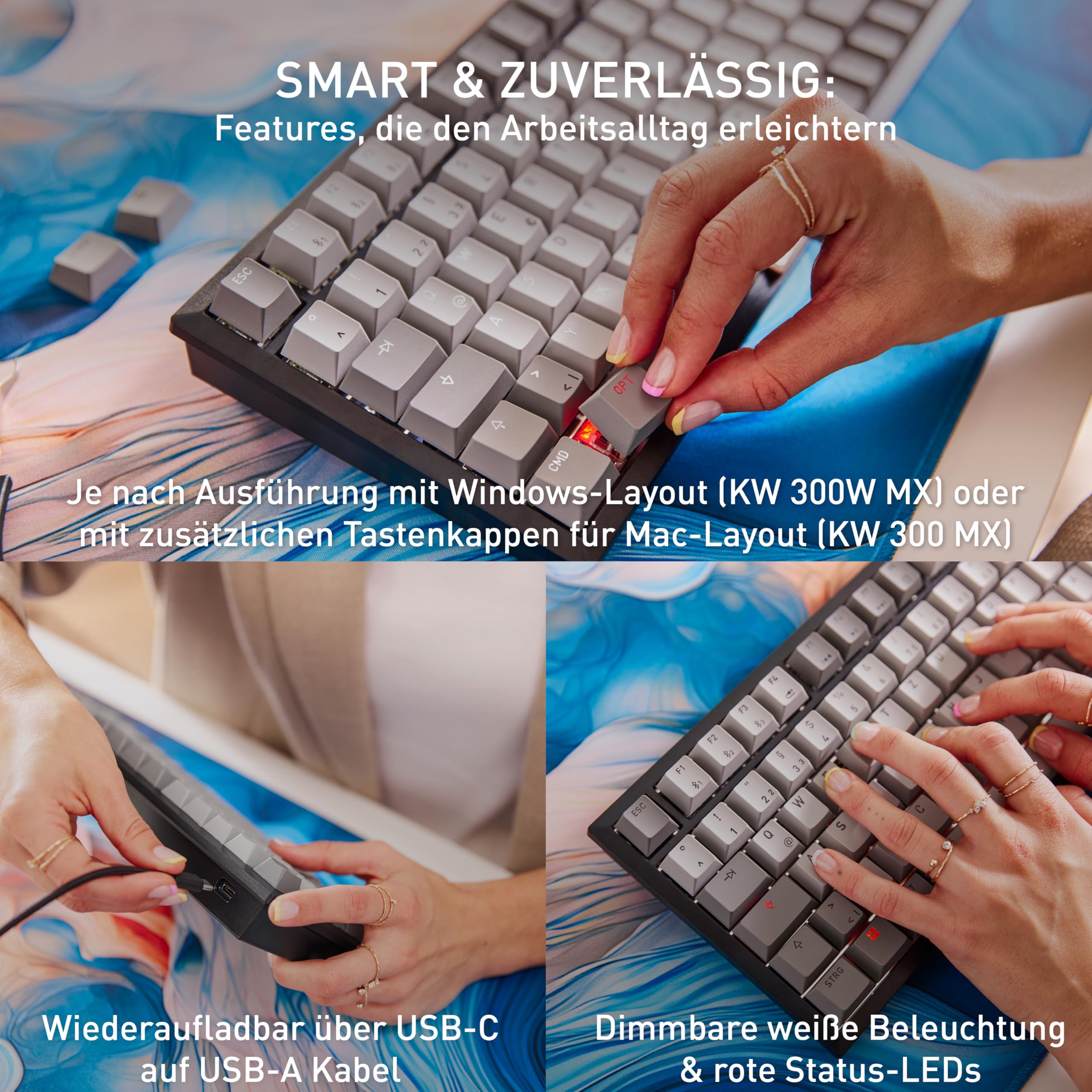 cherry-kw-300-mx-mechanische-hot-swap-tastatur-qwertz-mx2a-brown-schwarz image 7