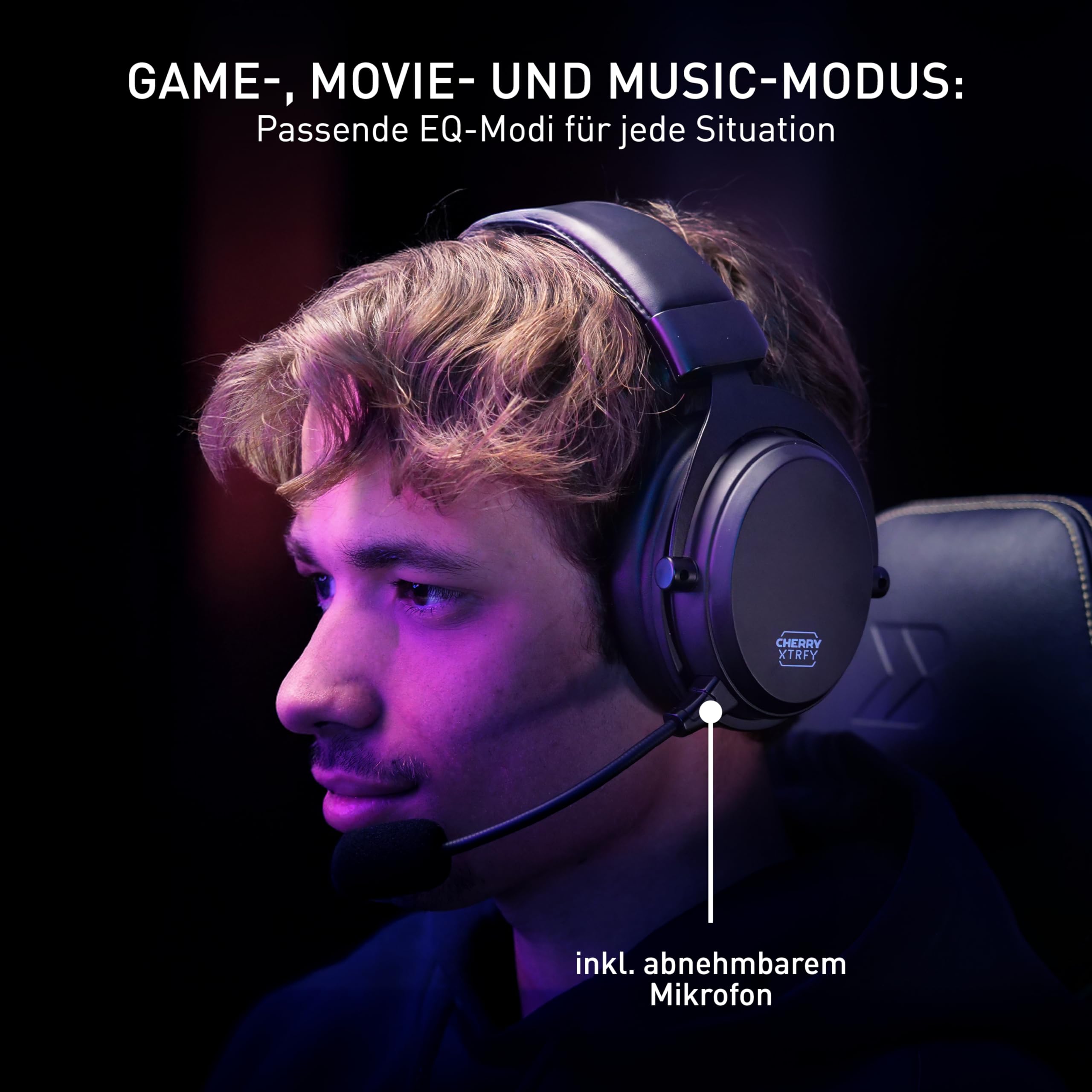 cherry-xtrfy-h3-wireless-gaming-headset-schwarz-mit-abnehmbarem-mikro image 5