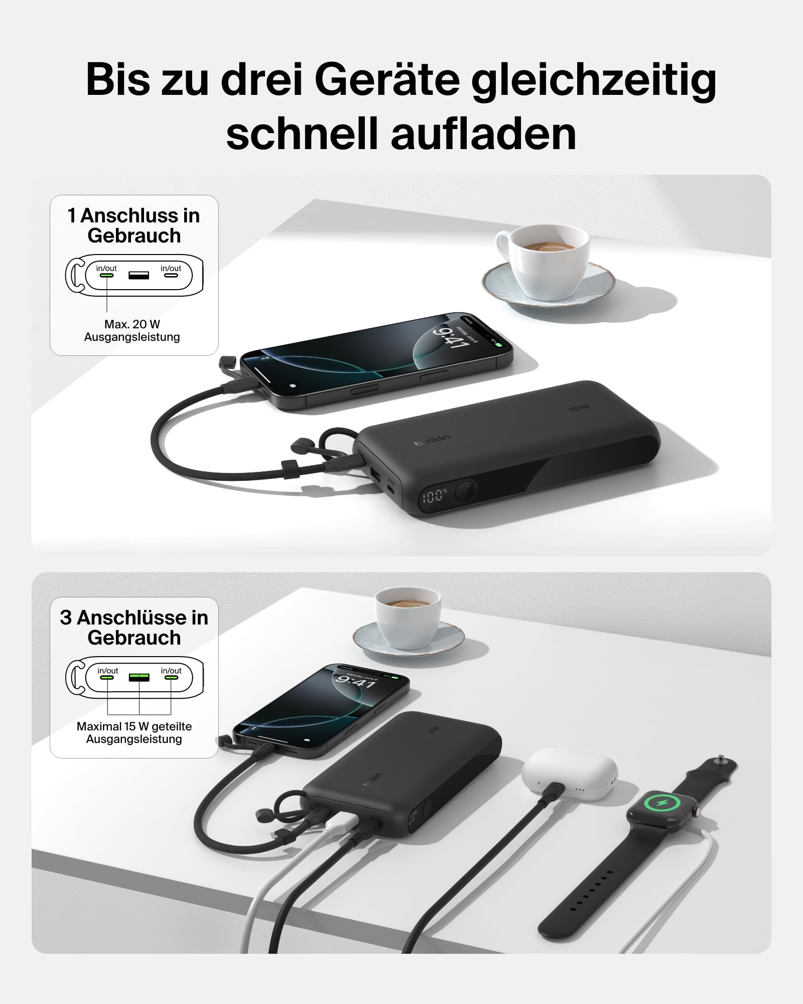 belkin-boostcharge-power-bank-20000mah-20w-mit-display-2x-usb-c-usb-a-schwarz image 2
