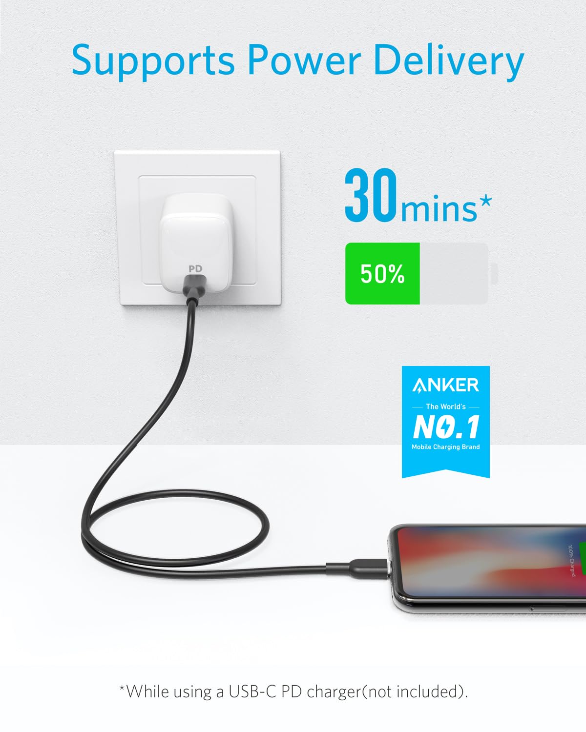 anker-powerline-ii-usb-c-auf-lightning-kabel-0-9m-schwarz image 2
