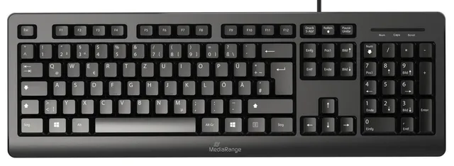 mediarange-kabelgebundene-usb-tastatur-qwertz-de-at-schwarz image 1
