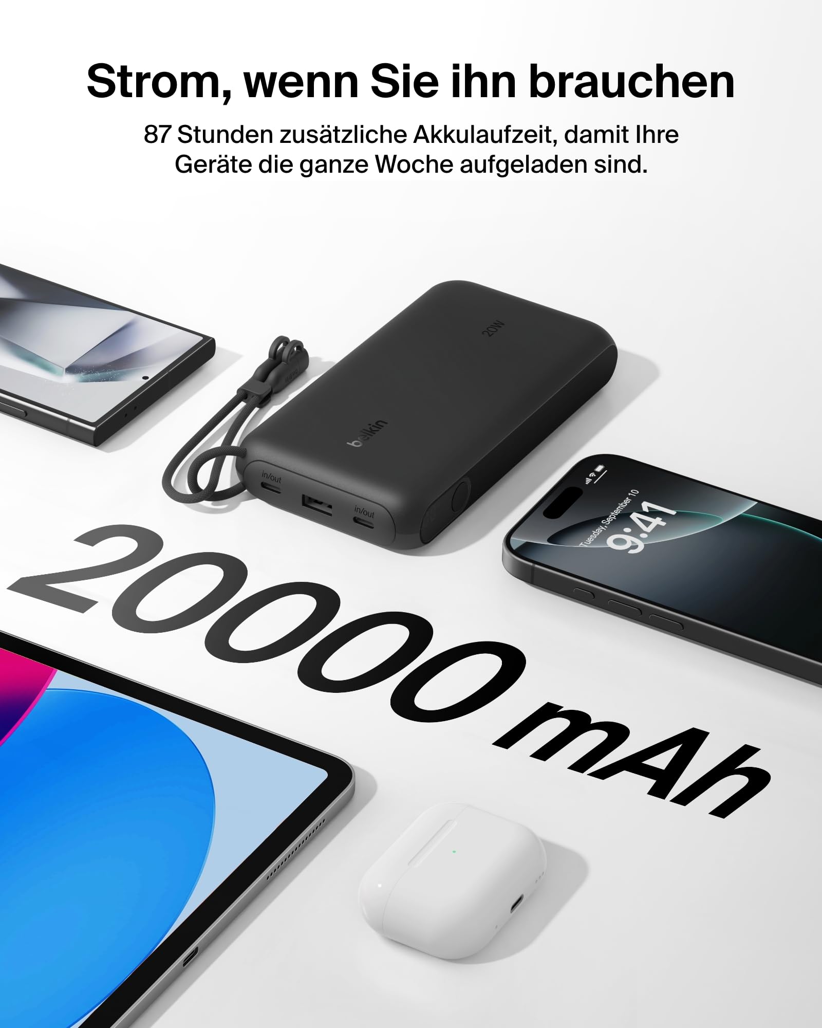belkin-boostcharge-power-bank-20000mah-20w-mit-display-2x-usb-c-usb-a-schwarz image 4