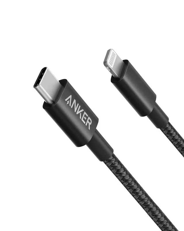 anker-331-usb-c-auf-lightning-kabel-1-8m-nylon-mfi-schwarz image 1