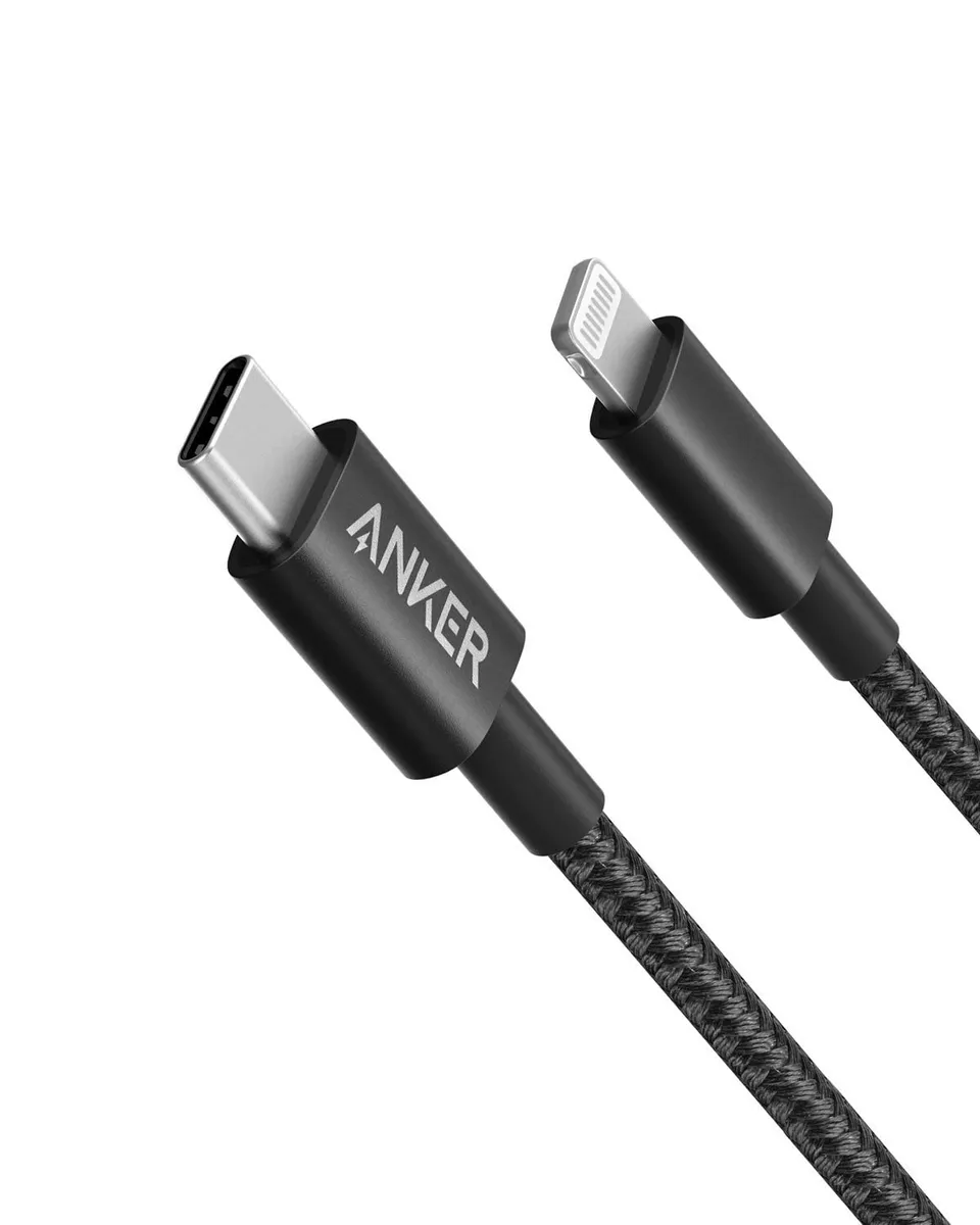 anker-331-usb-c-auf-lightning-kabel-1-8m-nylon-mfi-schwarz image 1