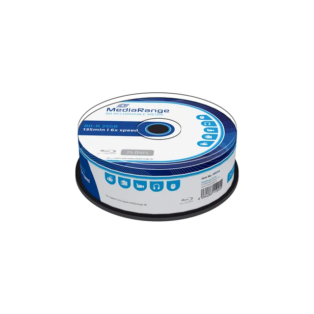 mediarange-professional-line-bd-r-25gb-6x-25er-pack-cakebox image 1