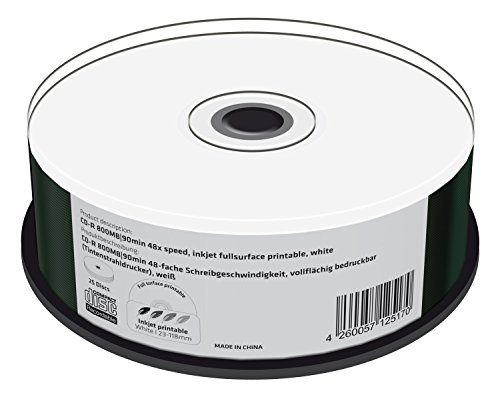 mediarange-cd-r-800mb-90min-48x-bedruckbar-25er-cakebox image 4