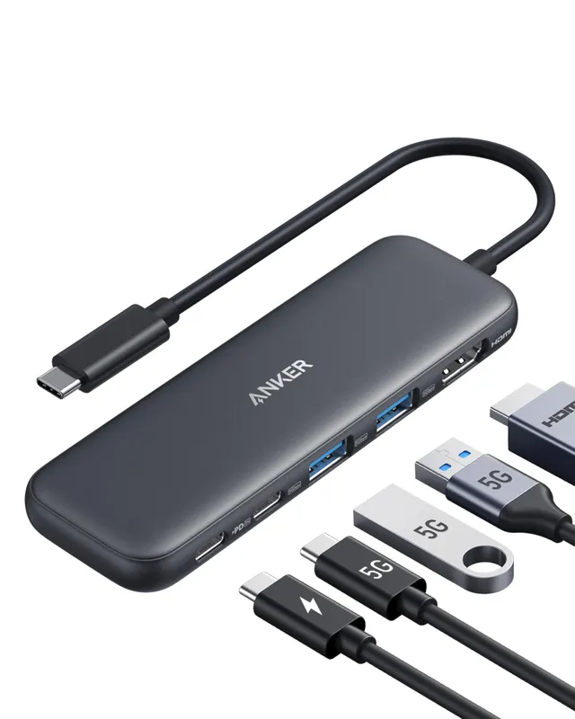 anker-332-usb-c-hub-5-in-1-schwarz image 1