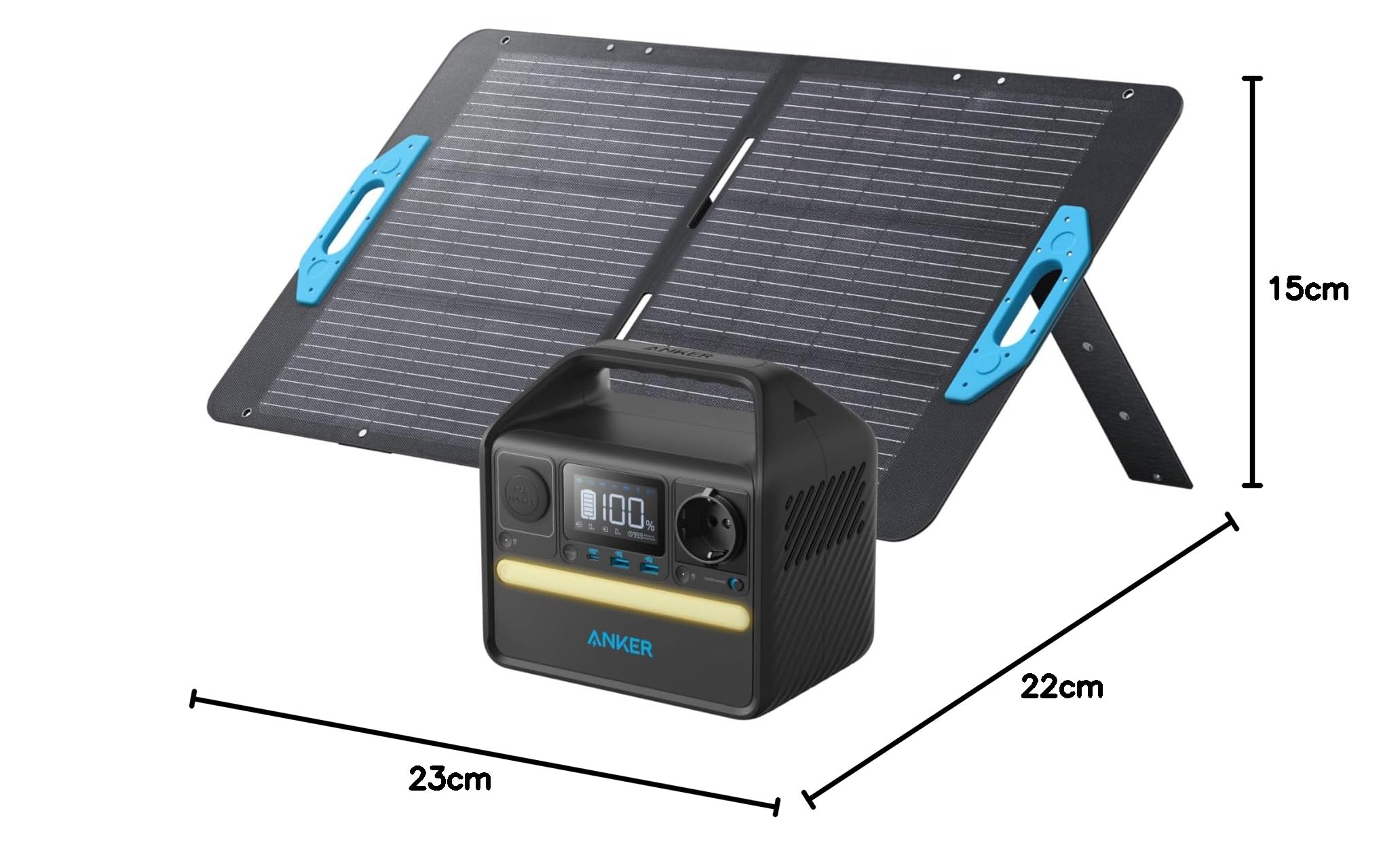 anker-521-powerstation-set-256wh-100w-solarpanel-300w-600w-230v image 8