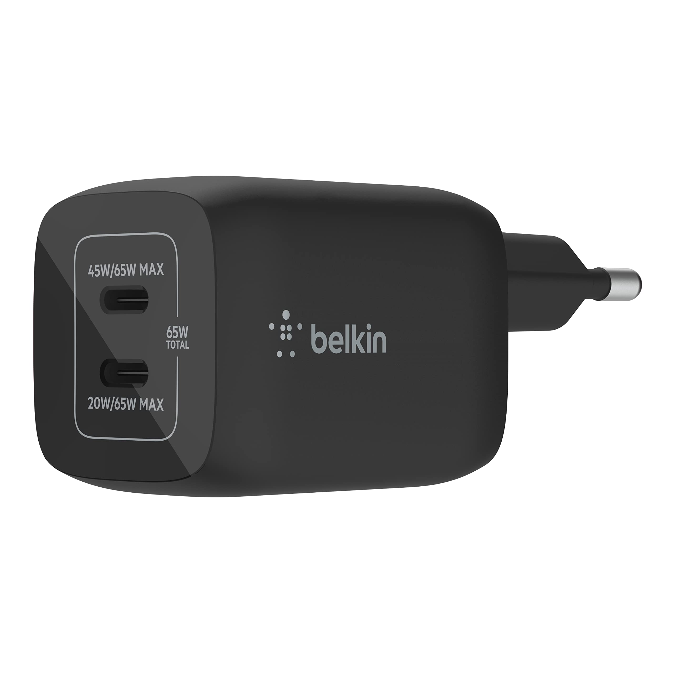 belkin-65-w-usb-c-ladeger-t-mit-2-ports-gan-pd-3-0-schwarz image 1