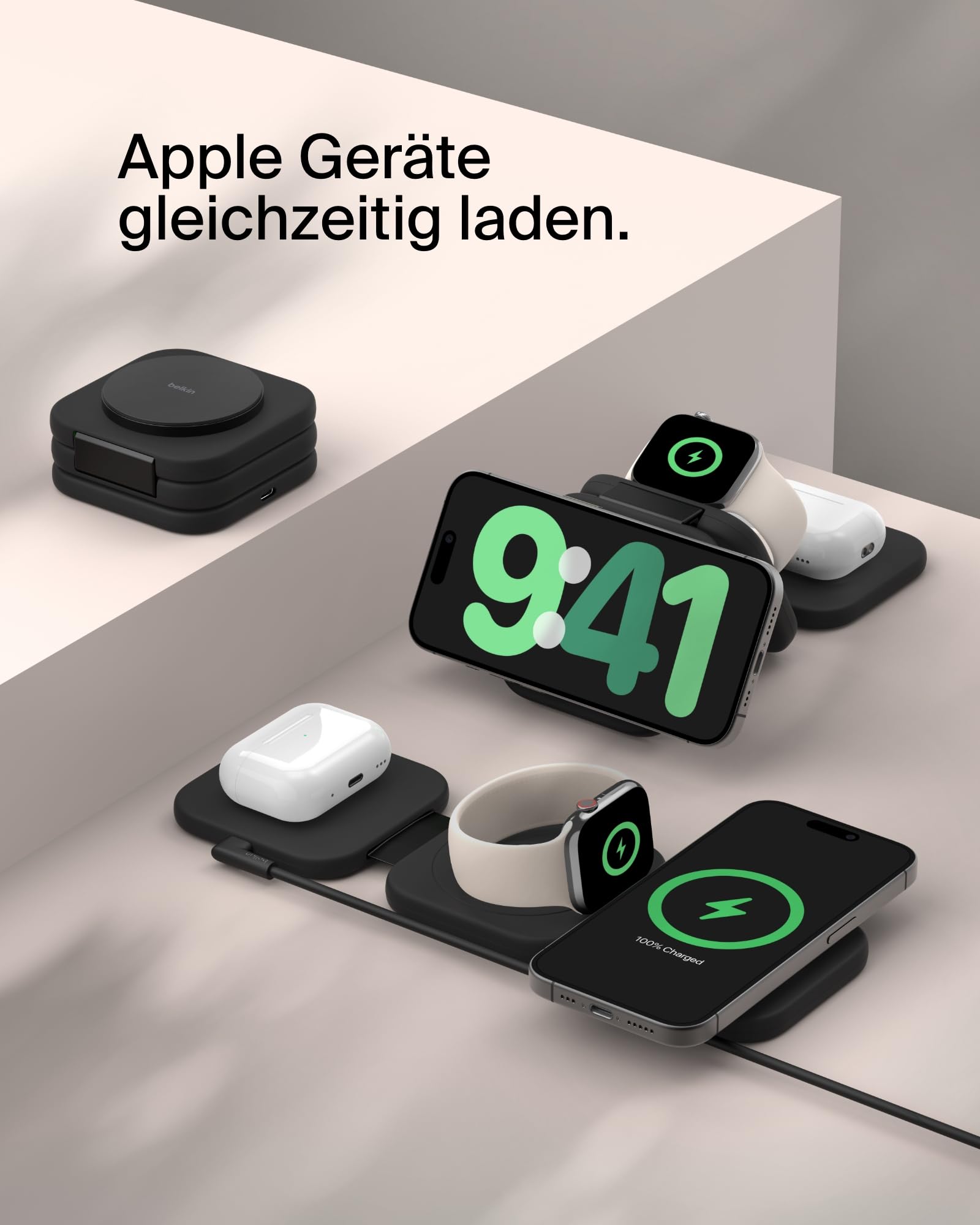 belkin-boostcharge-pro-qi2-3-in-1-ladestation-15w-faltbar-schwarz image 2