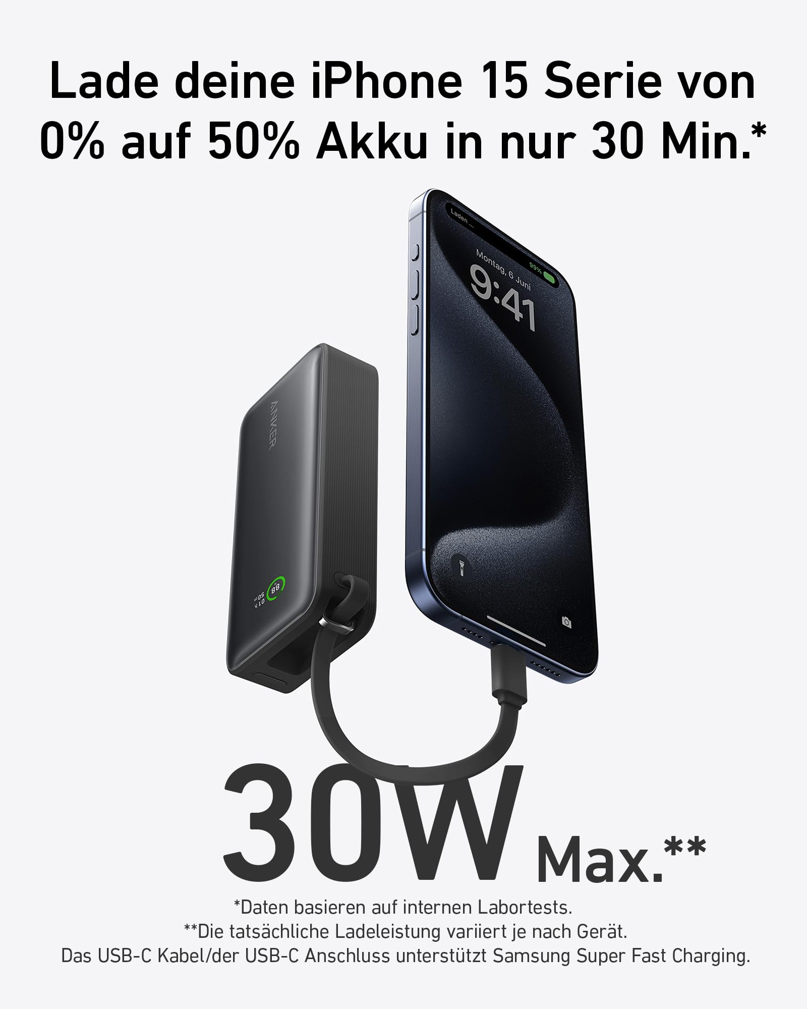 anker-nano-powerbank-10000mah-30w-mit-integriertem-usb-c-kabel image 2