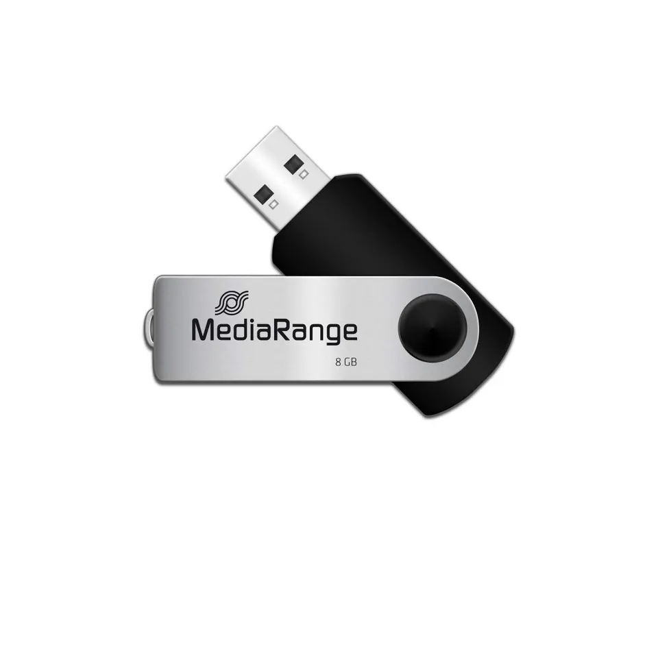 mediarange-flexi-drive-usb-stick-usb-2-0-8gb-schwarz image 1