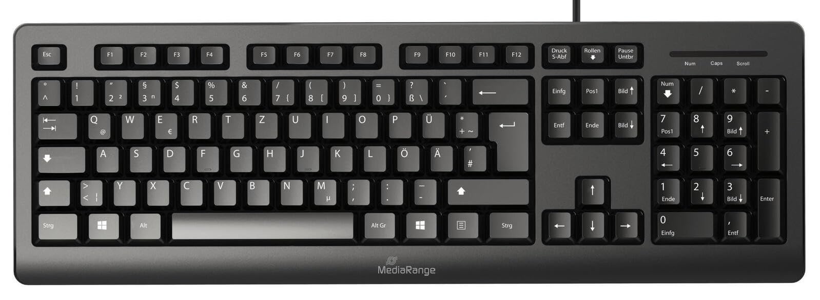 mediarange-kabelgebundene-usb-tastatur-qwertz-de-at-schwarz image 1