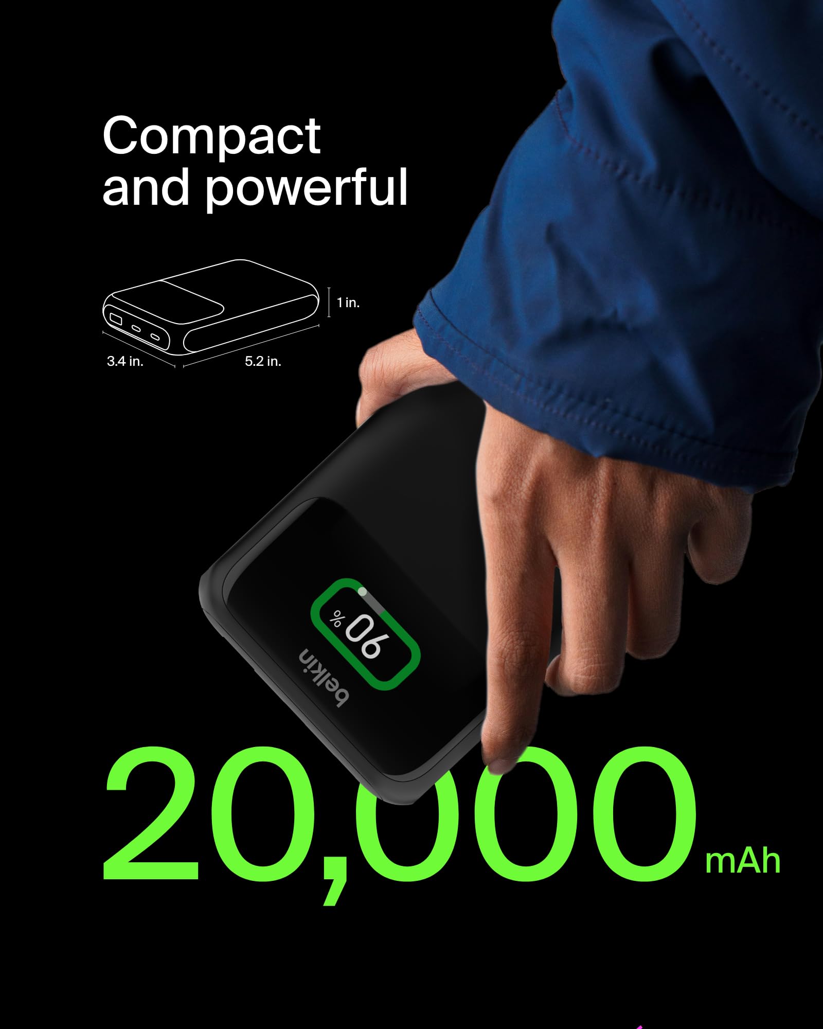 belkin-boostcharge-laptop-power-bank-20000mah-65w-mit-3-usb-ports-schwarz image 3