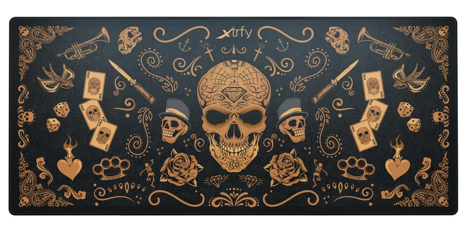 cherry-xtrfy-gp5-gaming-mauspad-xl-920x400x3mm-calavera-edition image 1